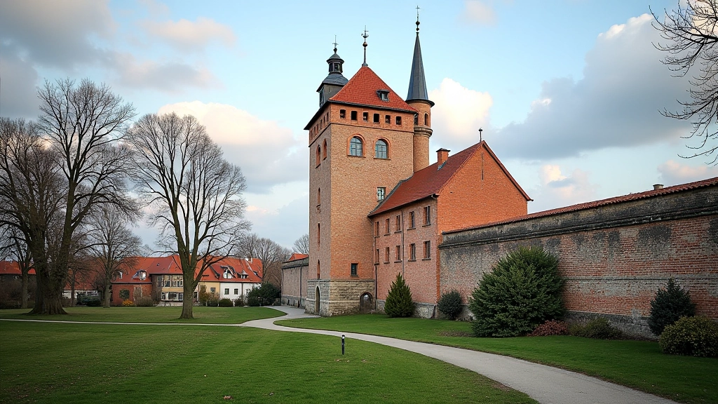 Toompea linnamüür kaunis torniga, ajalookas kivitöö, vanalinn taustale